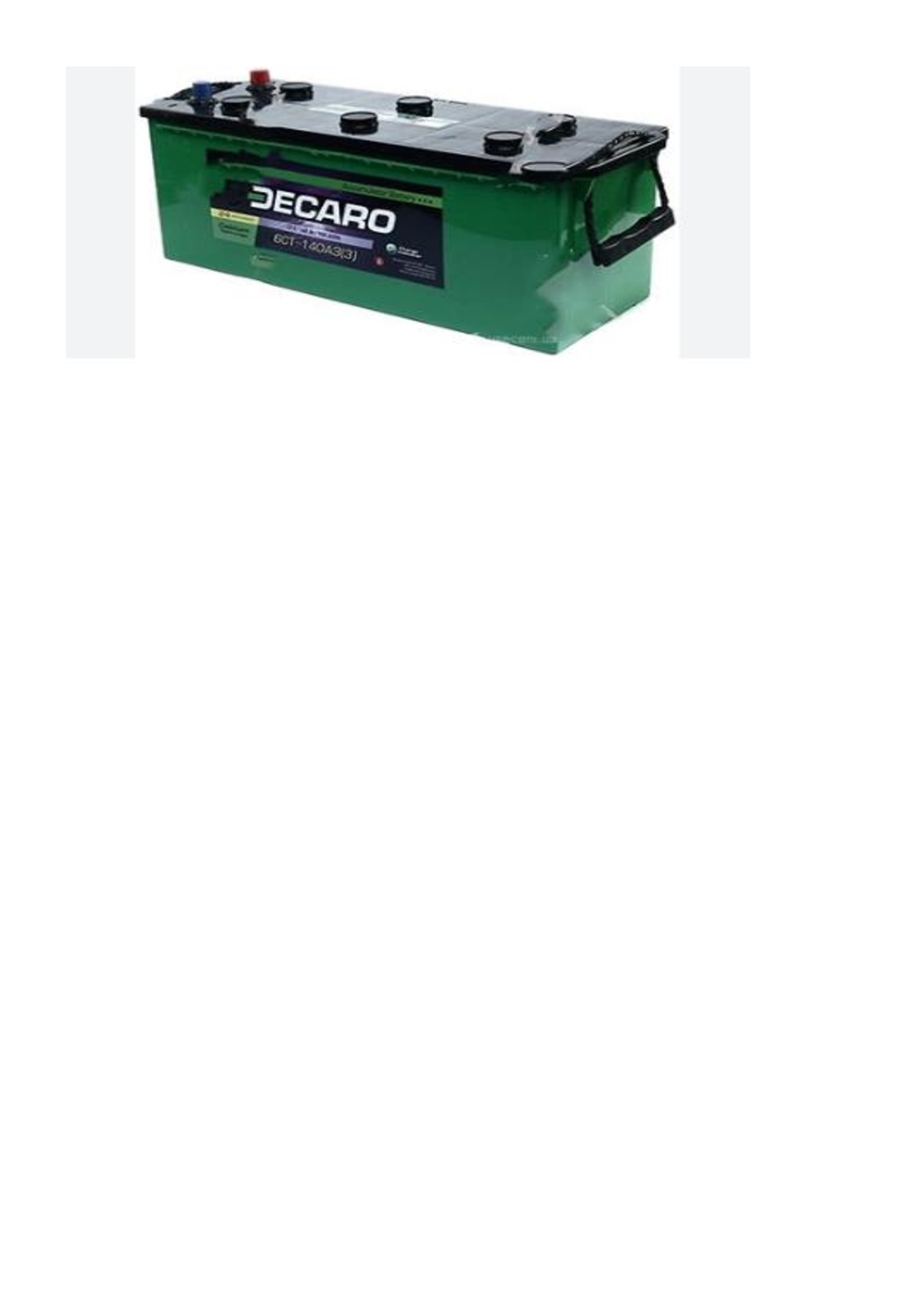 Акумулятор 140Ah-12v DECARO MASTER (513х189х217), L, EN900